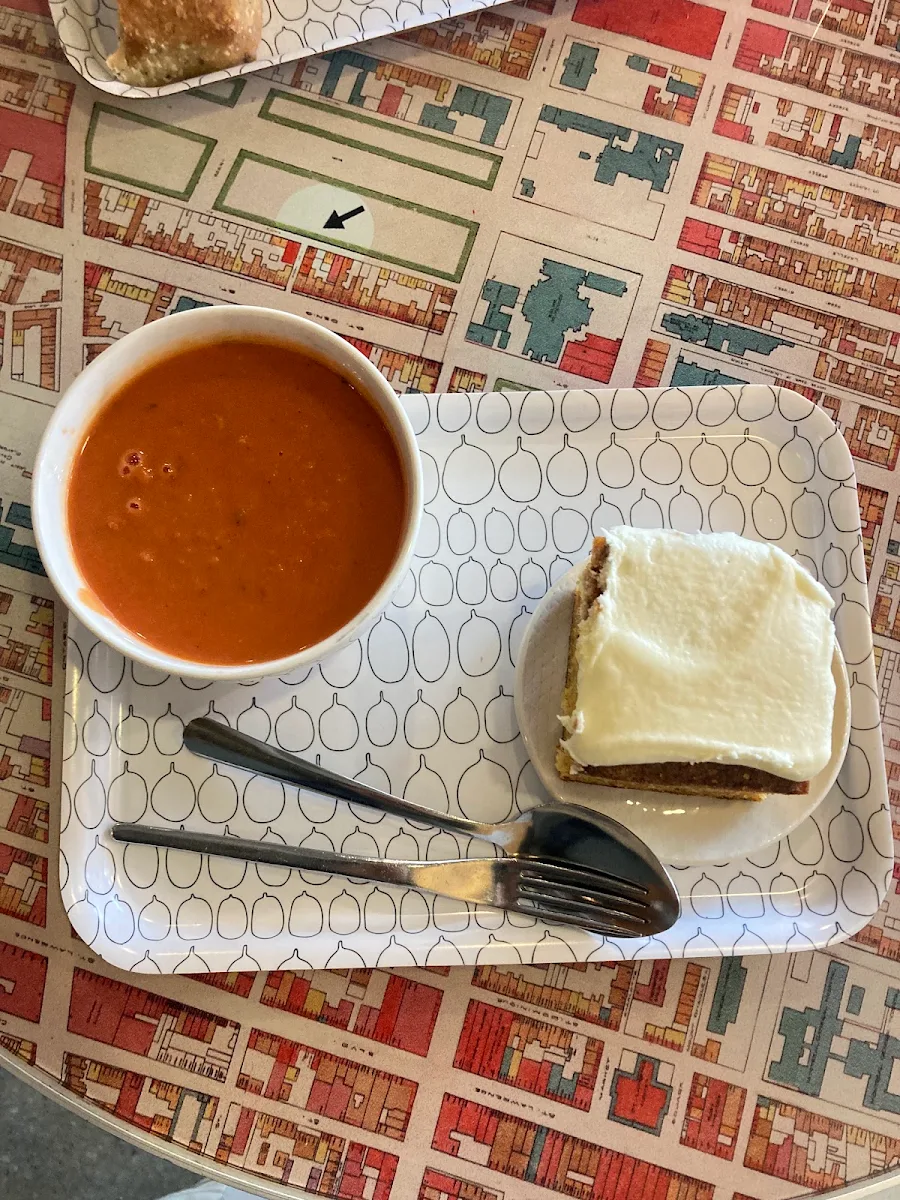 Carrot Cake and Tomato Soup