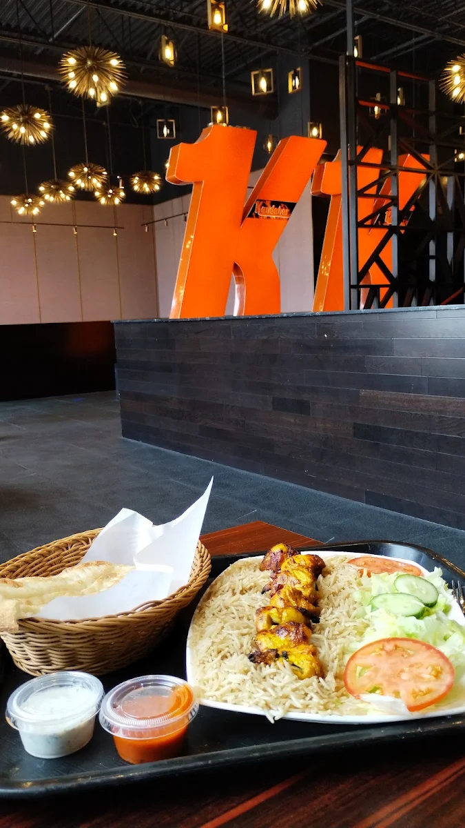 Chicken Chapli Kabab with Fried Rice