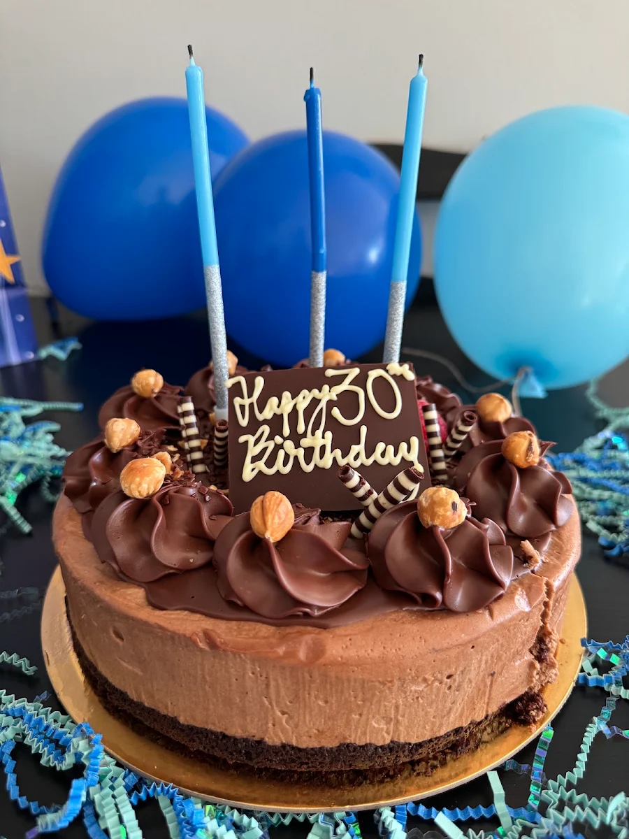 Chocolate Hazelnut Mousse Cake Slice
