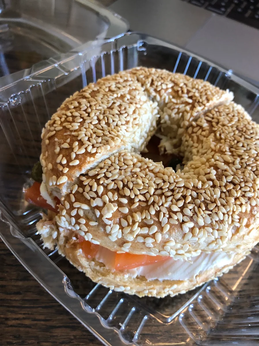 Smoked Salmon and Cream Cheese Bagel