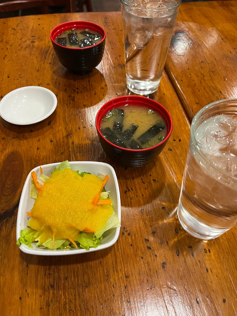 Miso Soup and Salad