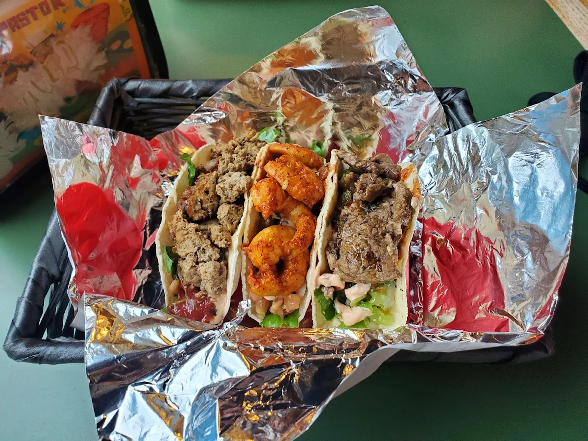 Spicy Chorizo Seafood Taco Carne Asada