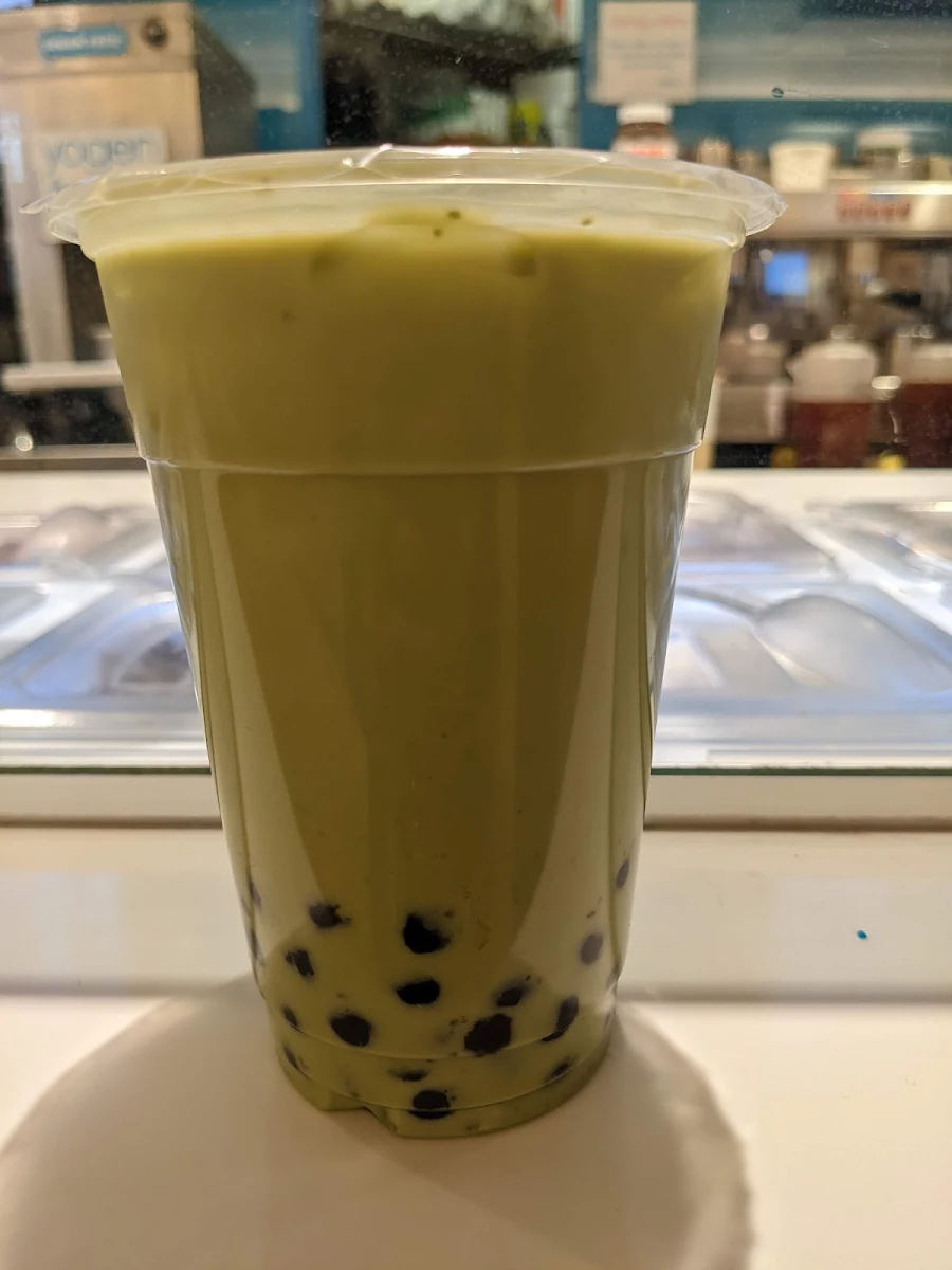 Matcha Milk Tea with Tapioca