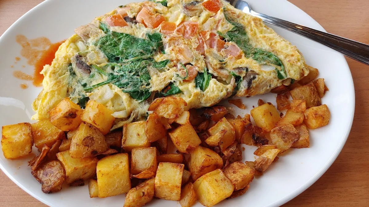 Veggie Omelette with Spinach