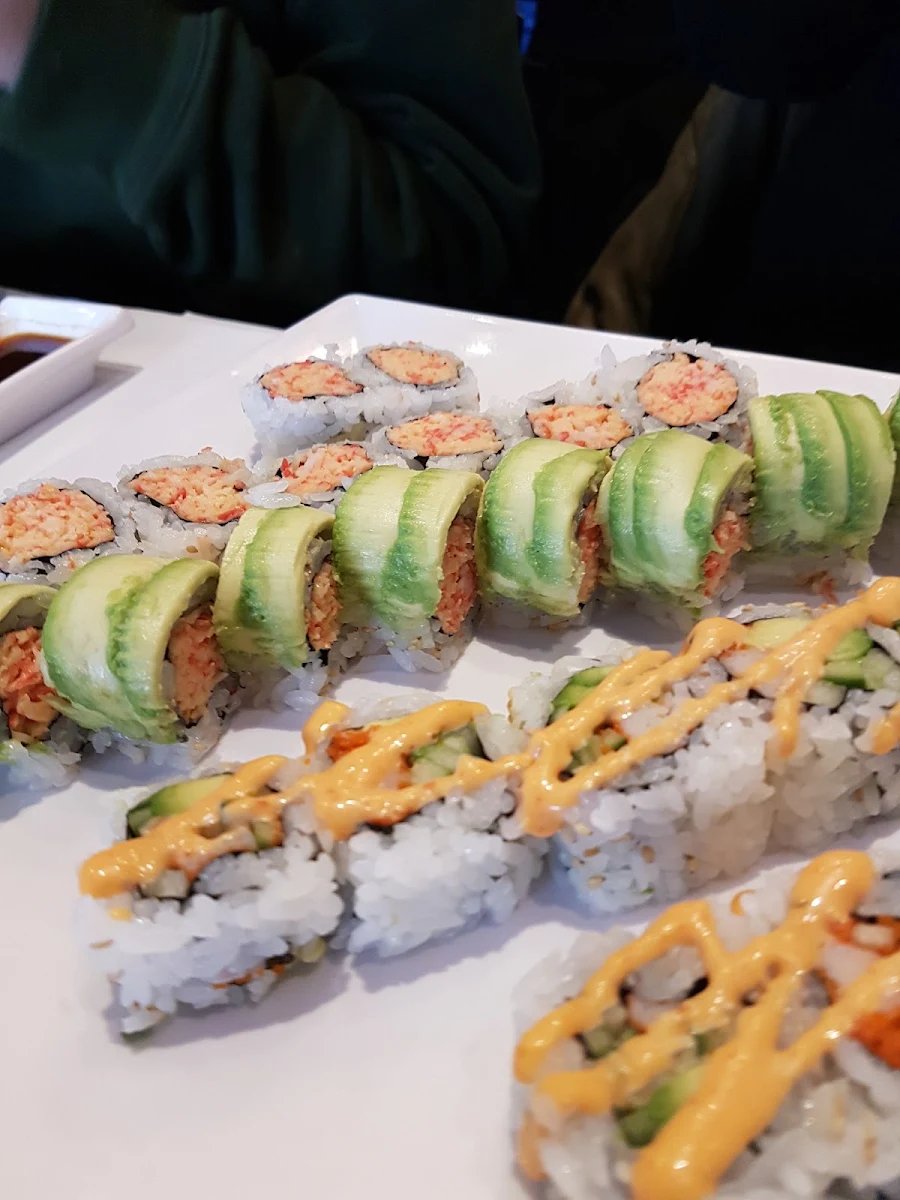 Philadelphia Roll Dynamite Roll Tempura Roll Green Dragon Roll