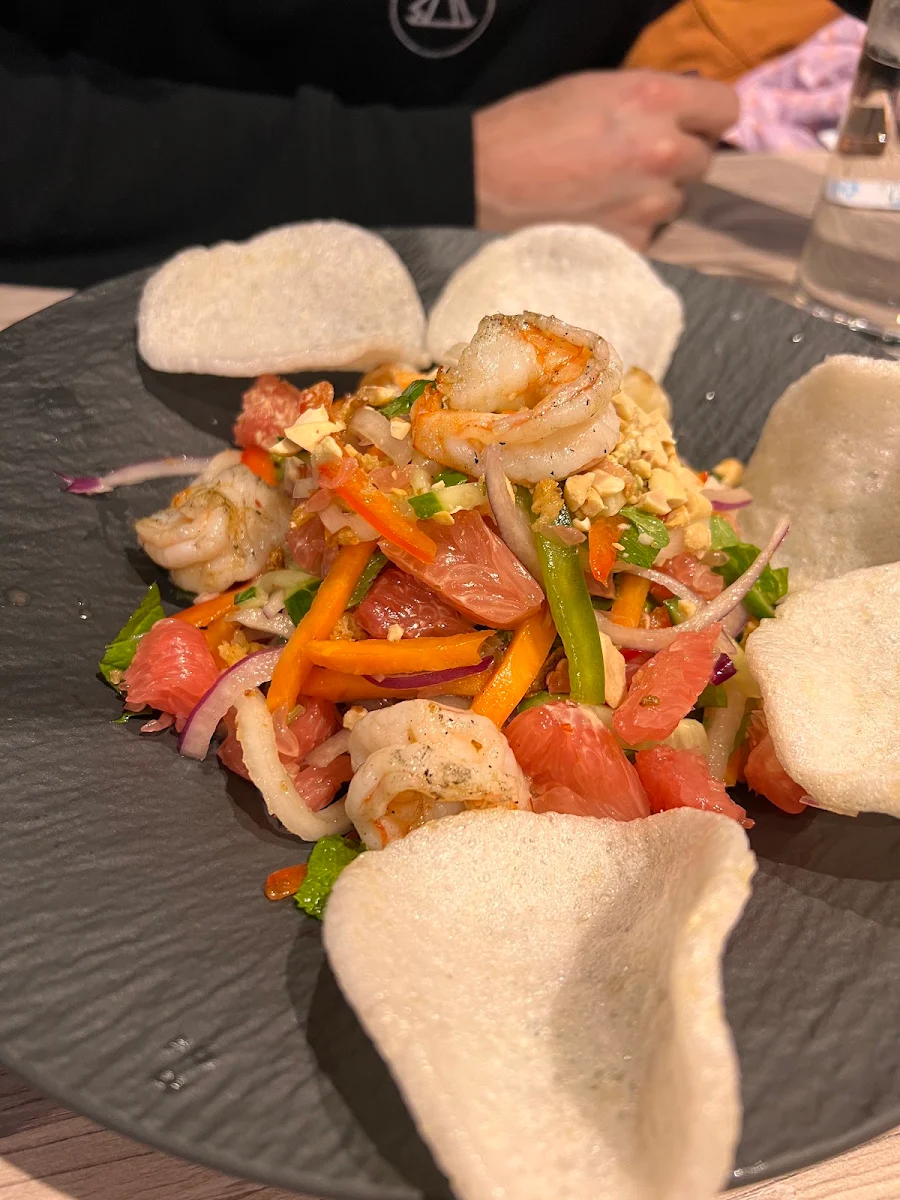 Pomelo and Shrimp Salad