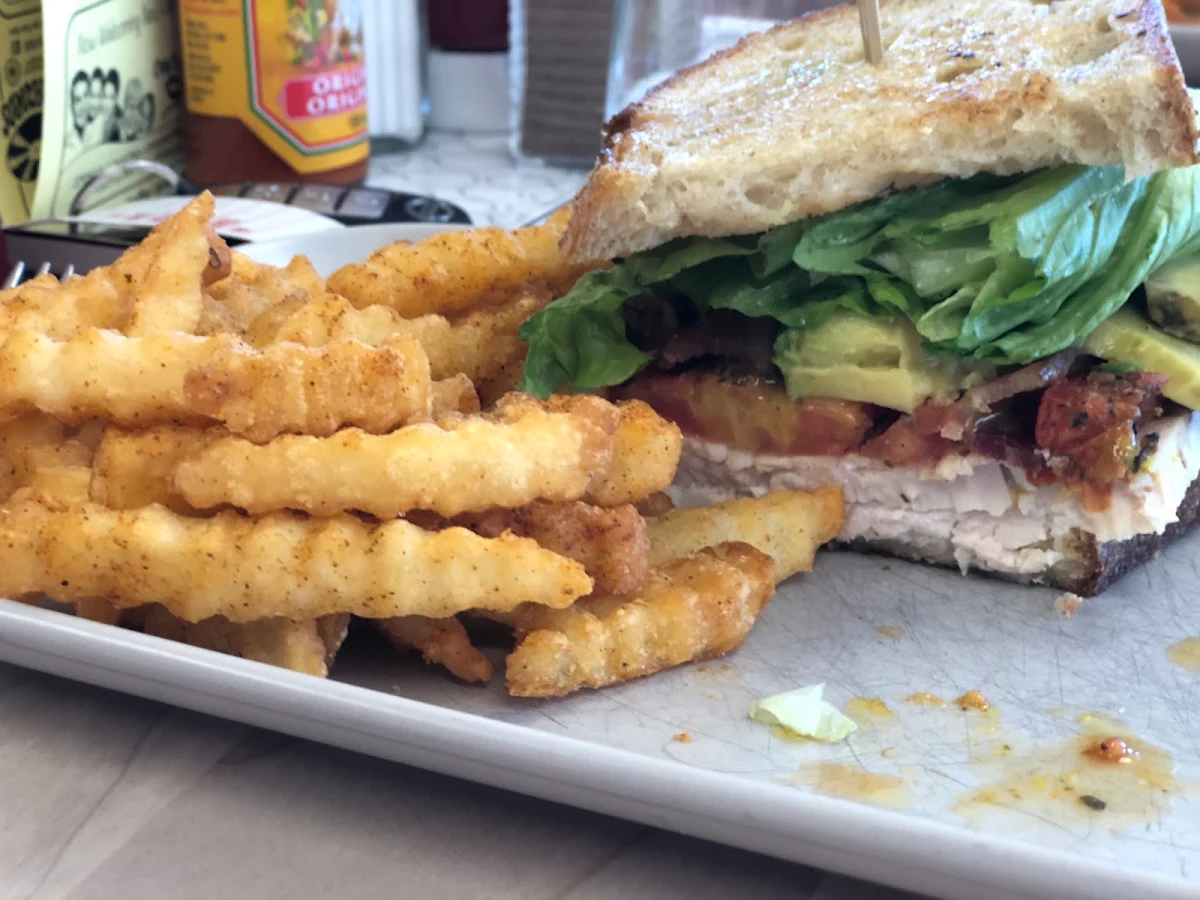 Turkey Sandwich with Crinkle Cut Fries