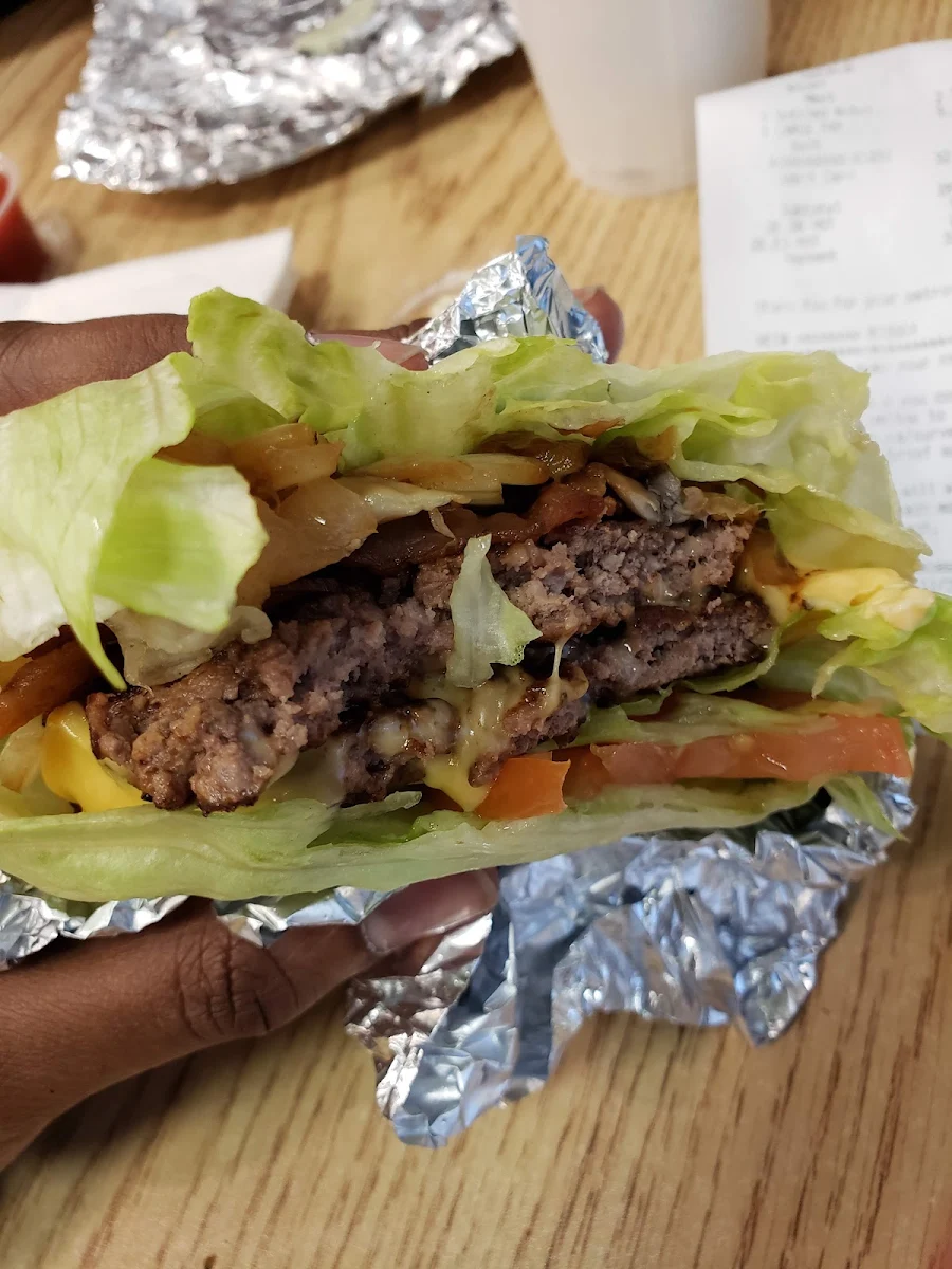 Lettuce Wrapped Double Cheeseburger
