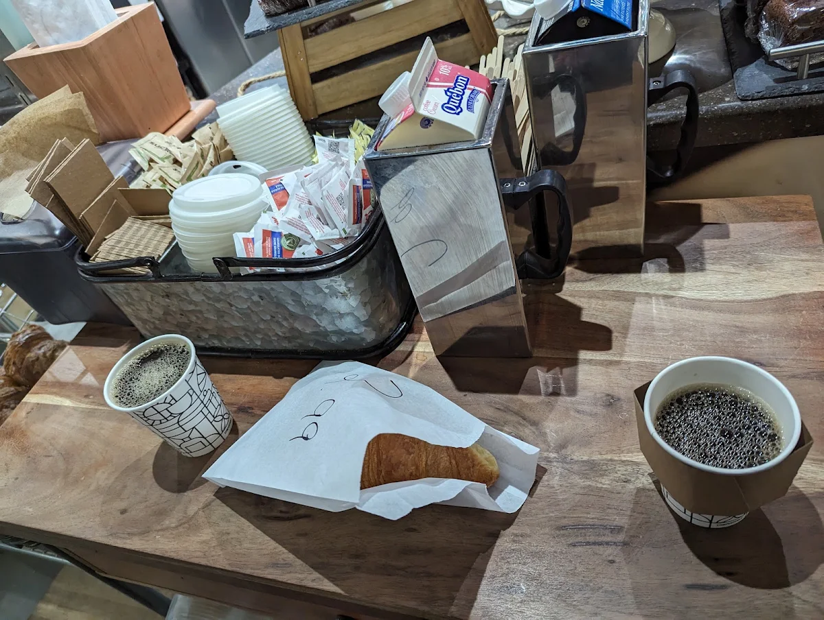 Filter Coffee and Croissant