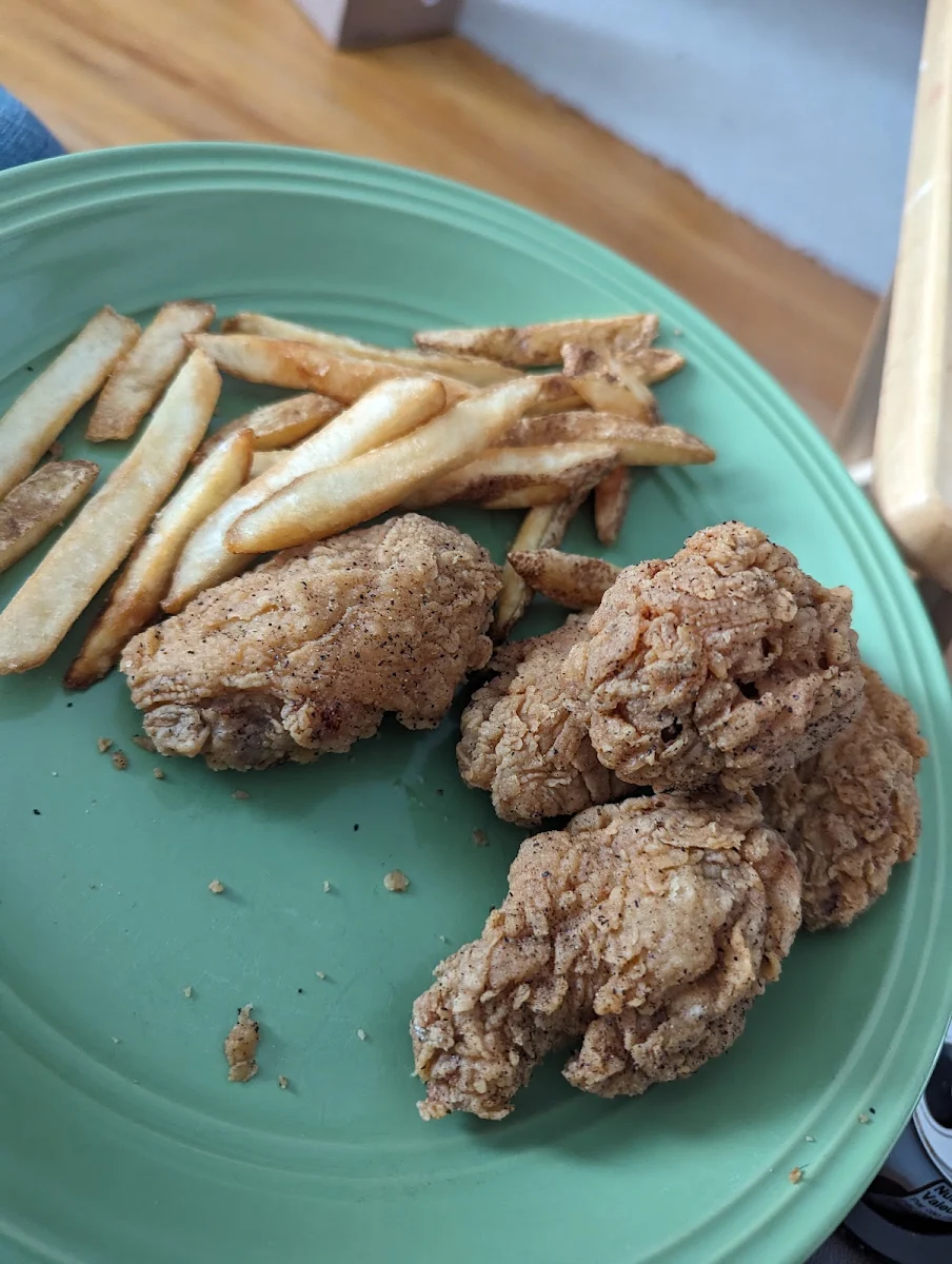 Salt and Pepper Wings and Fries