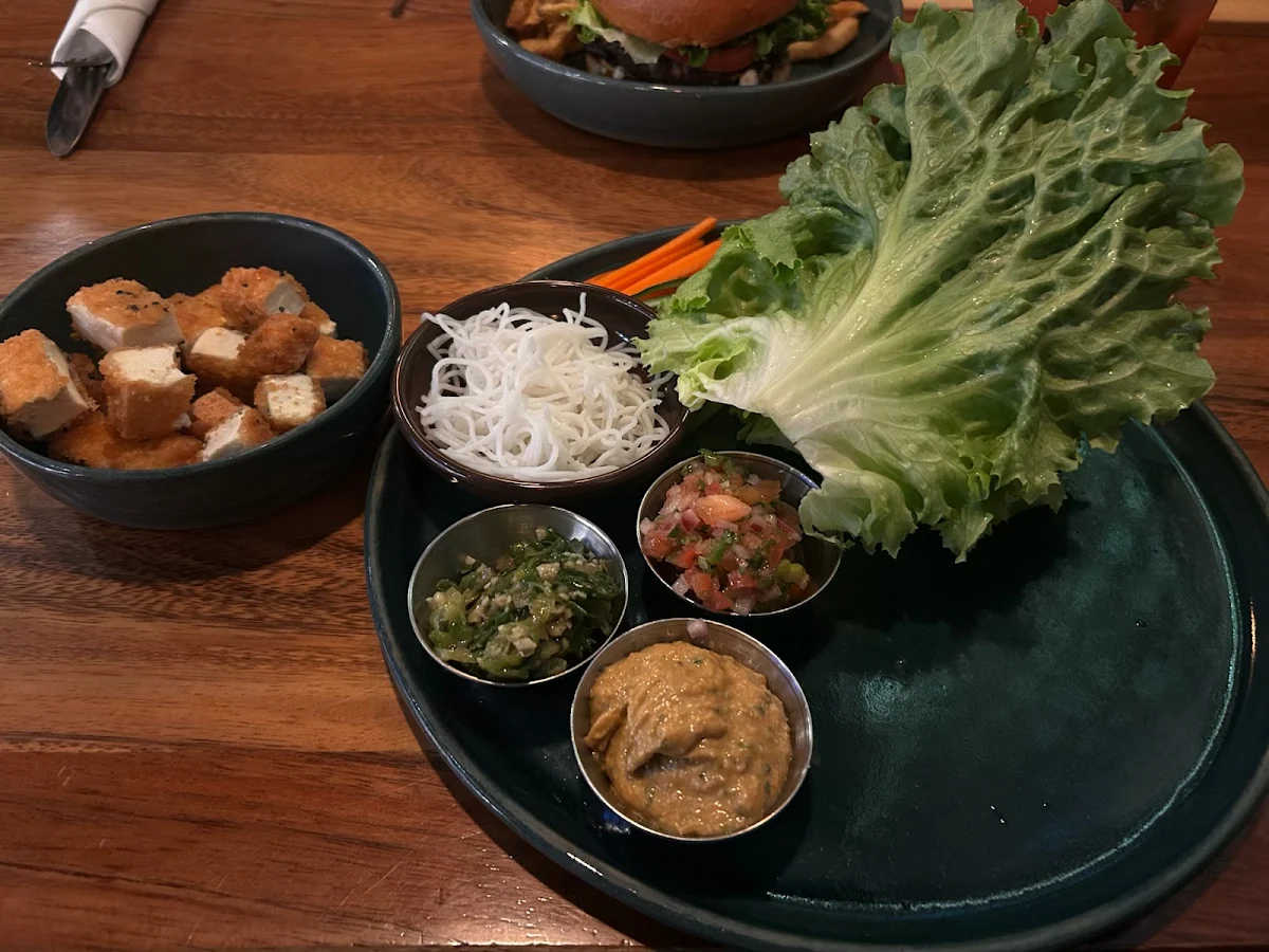 Crispy Sesame Tofu Lettuce Wraps