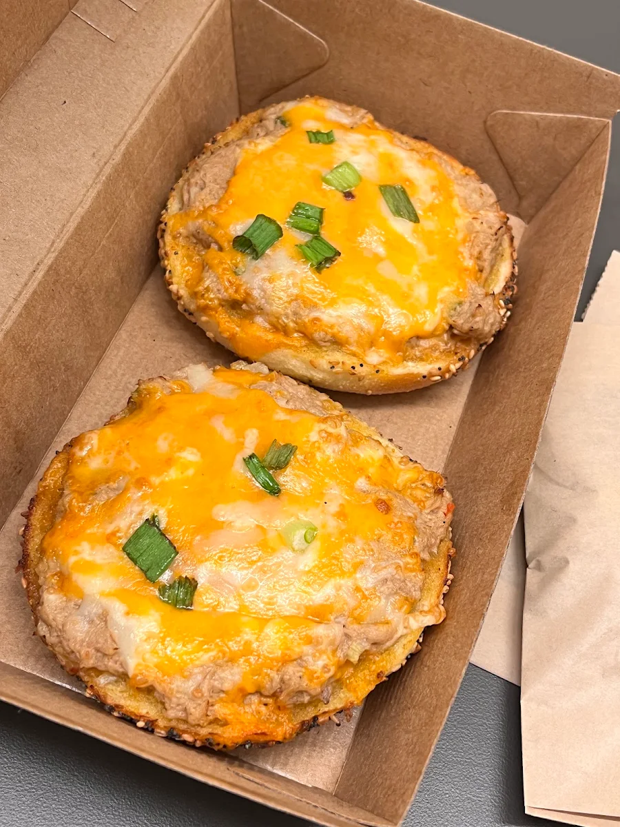 Tuna Melt Bagels