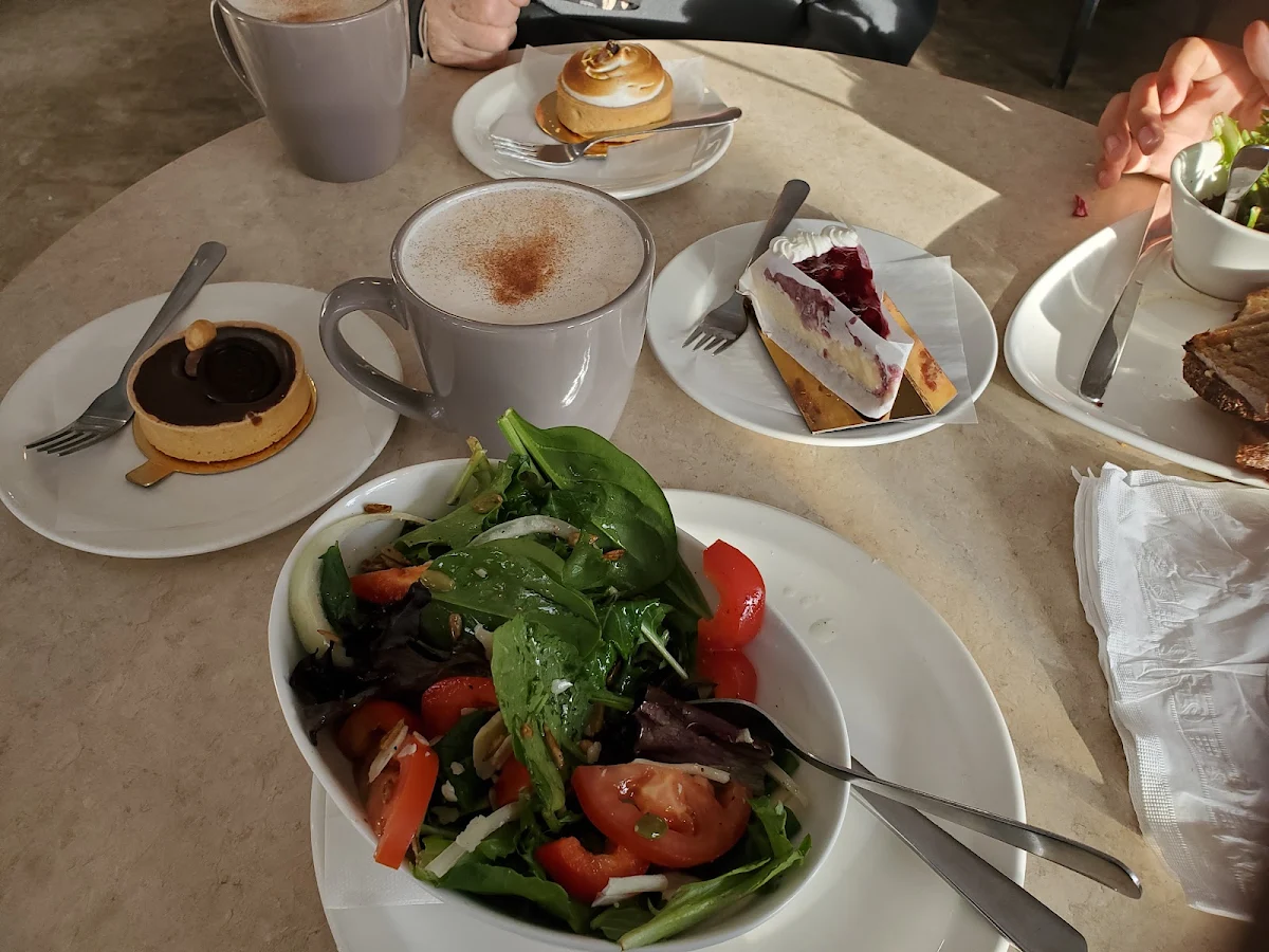 Chai Latte Hazel Pecan Tart Mixed Green Salad