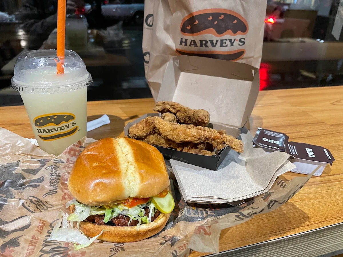 Light Life Burger Chicken Strips and Frozen Lemonade