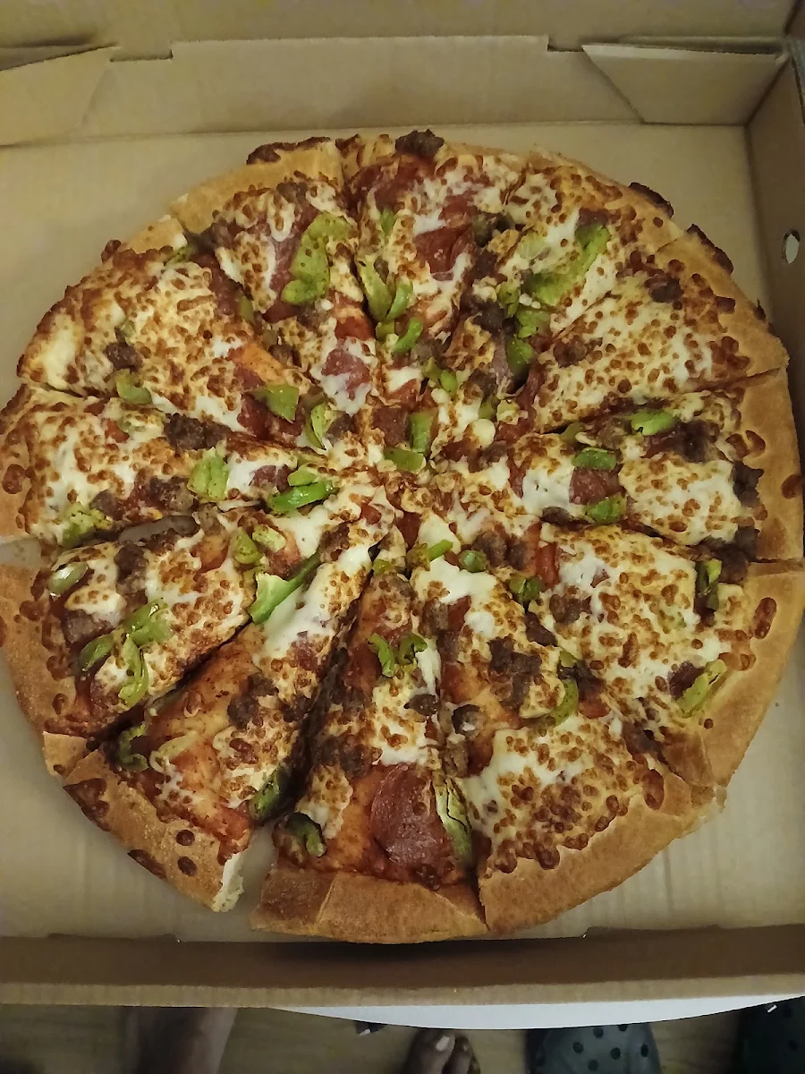 Pepperoni with Green Peppers