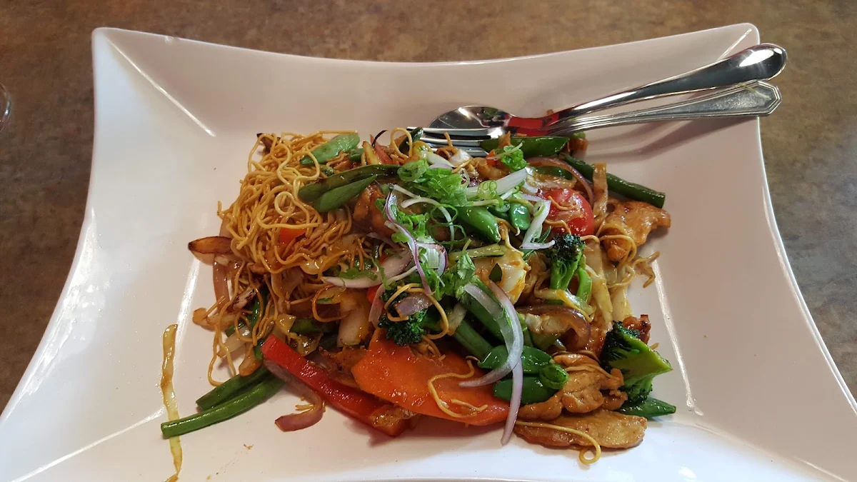 Chicken Stir Fry with Egg Noodles