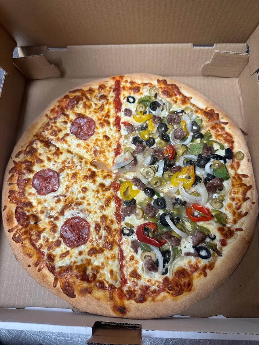 Half Pepperoni Half