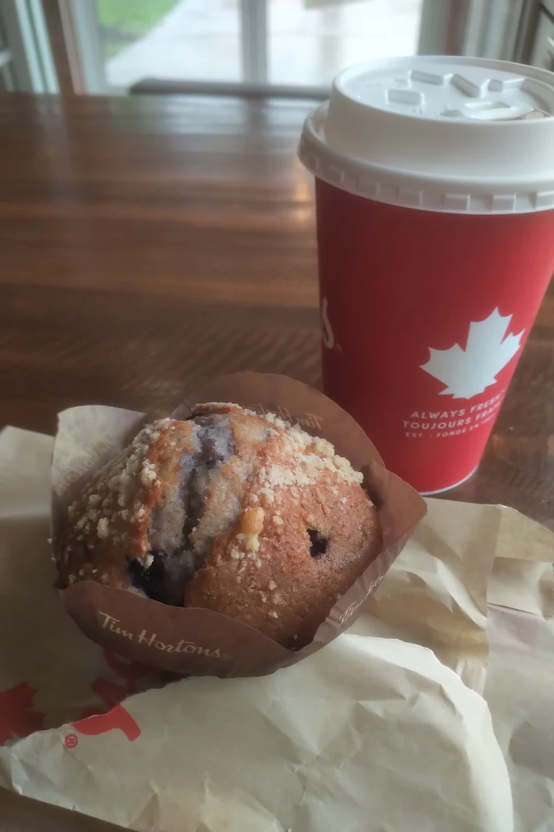 Blueberry Muffin and Coffee