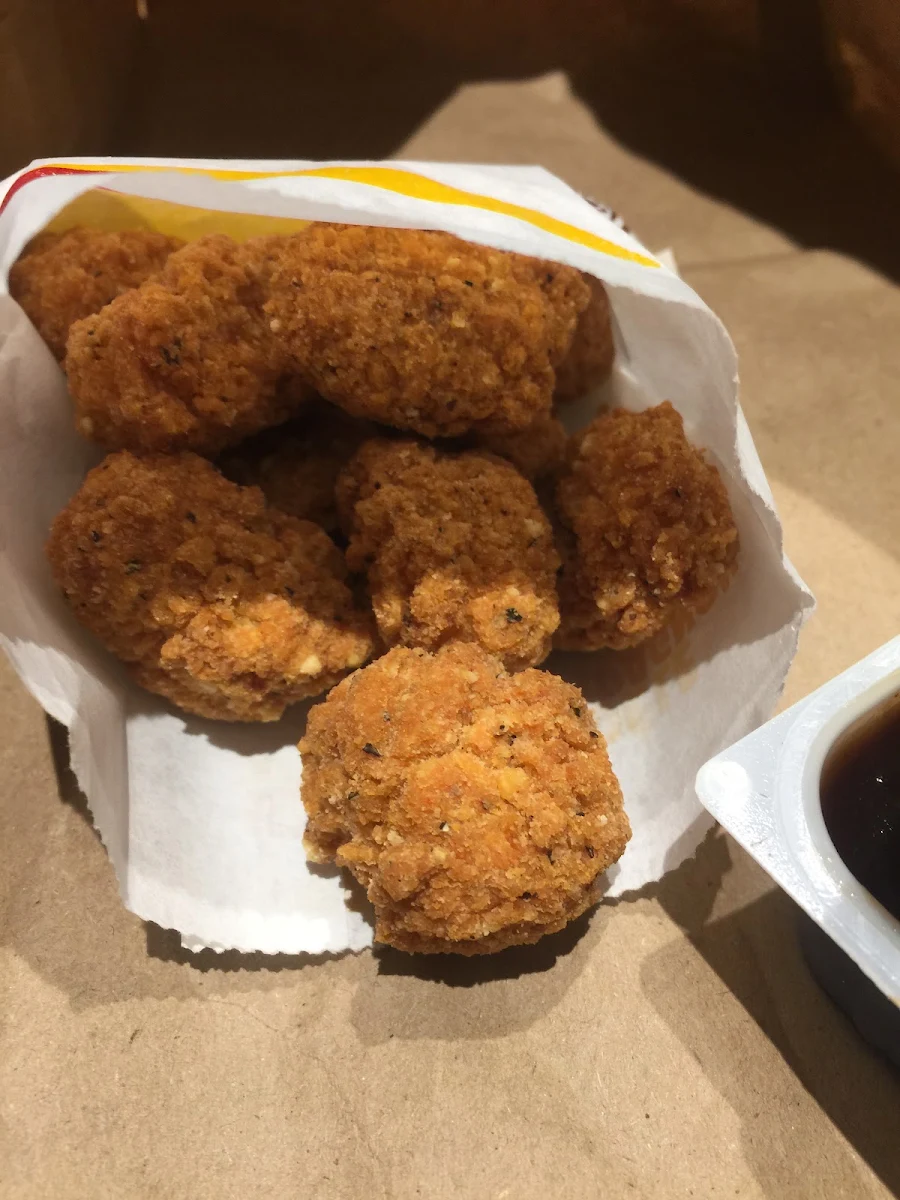 Spicy Popcorn Chicken with BBQ Sauce