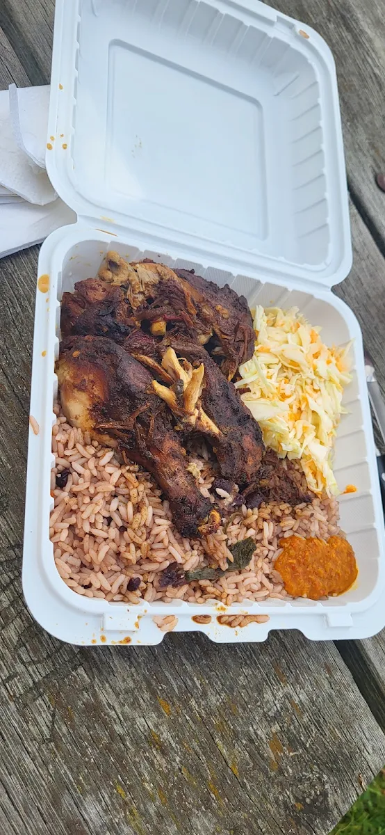 Jerk Chicken Fried Chicken Meal