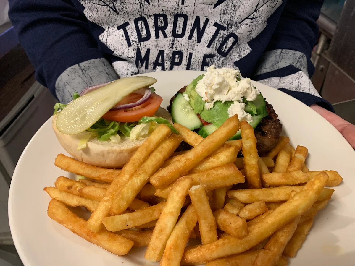 Veggie Burger and Fries