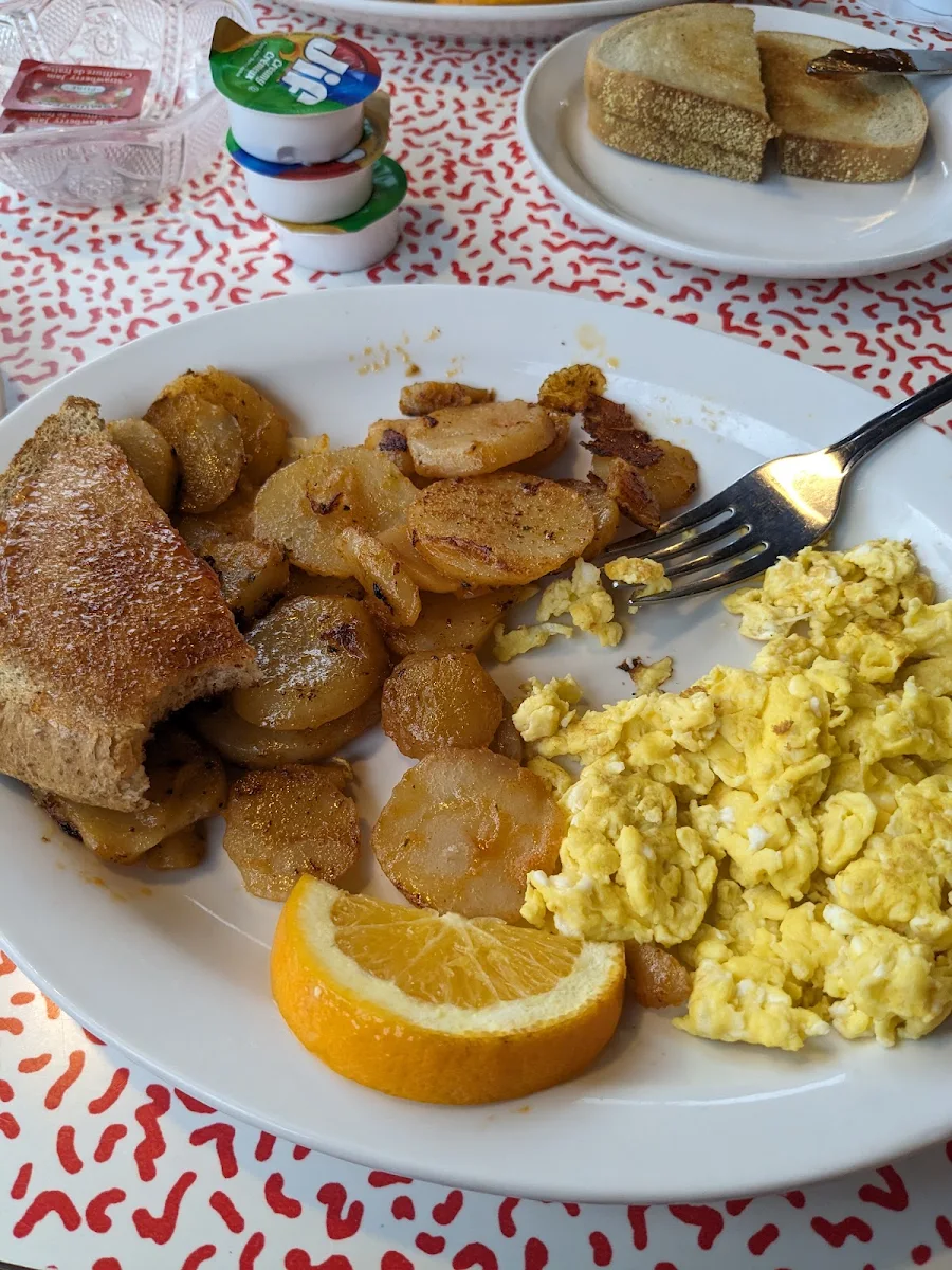It Was Just Scrambled Eggs and Home Fries with Toast
