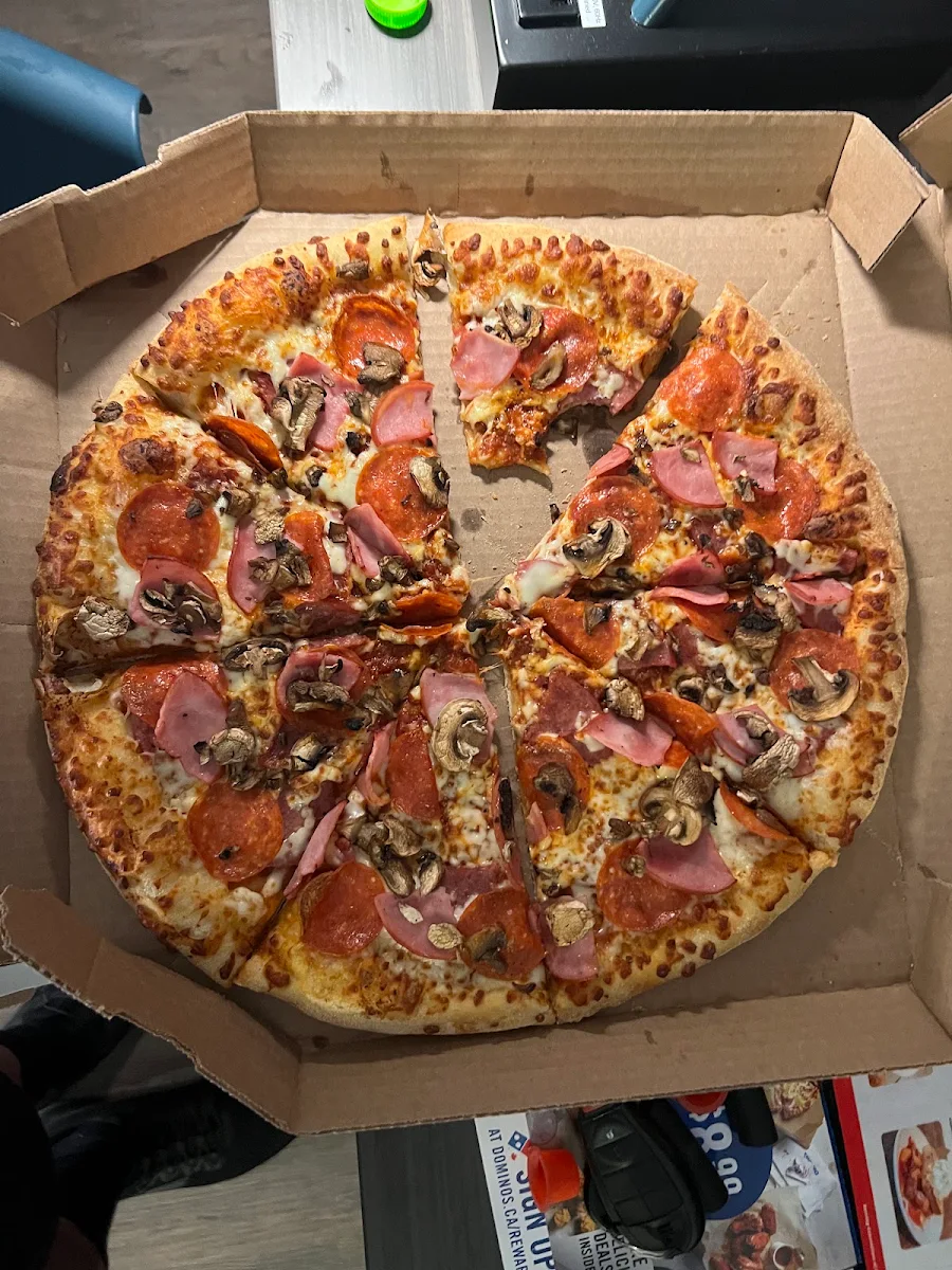 Meat with Mushrooms Pizza