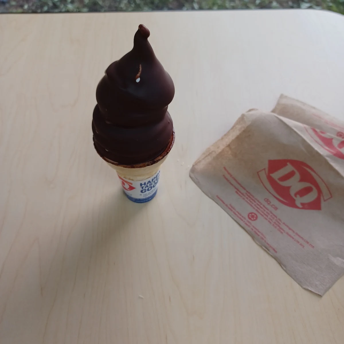 Chocolate Dipped Ice Cream Cone