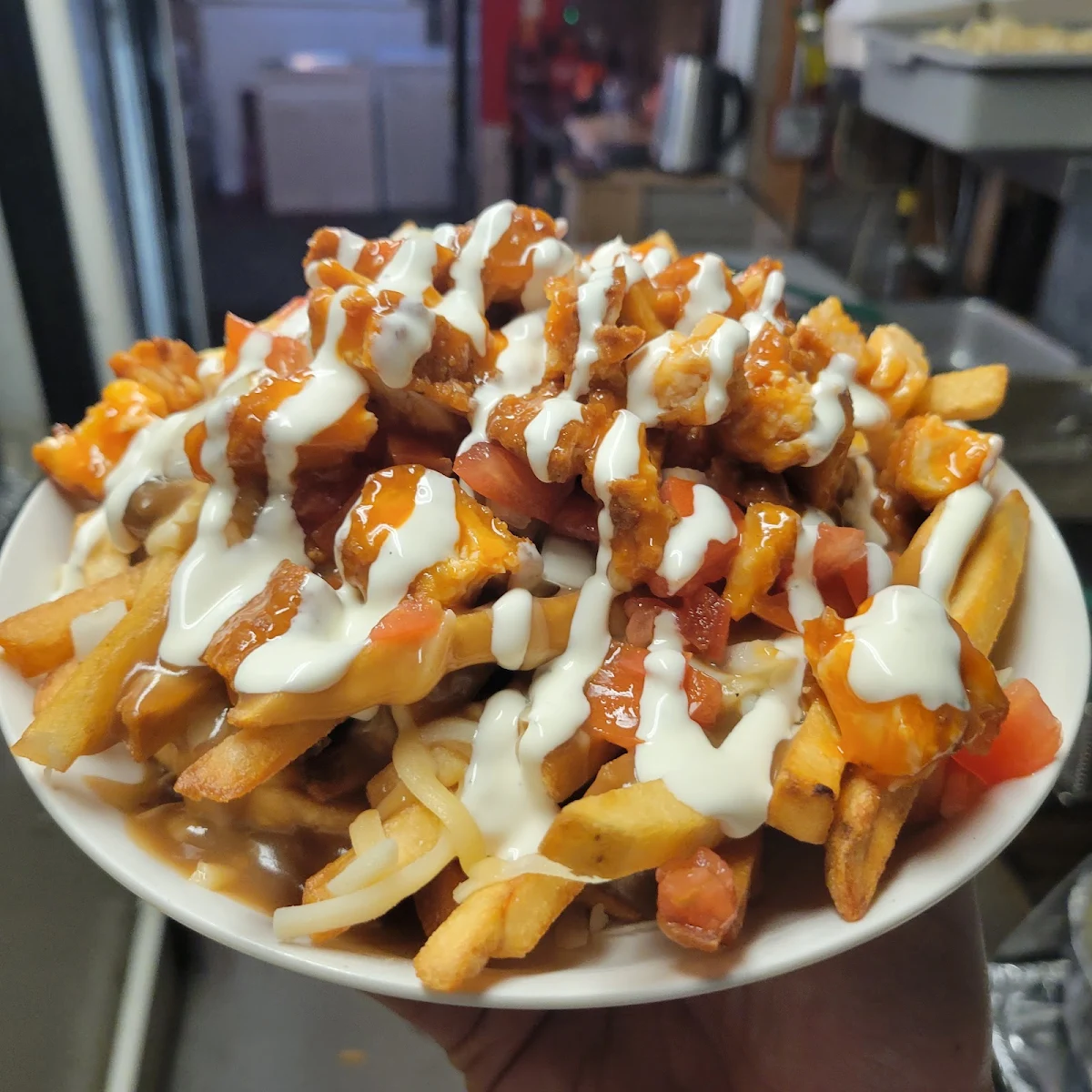 Buffalo Chicken Poutine