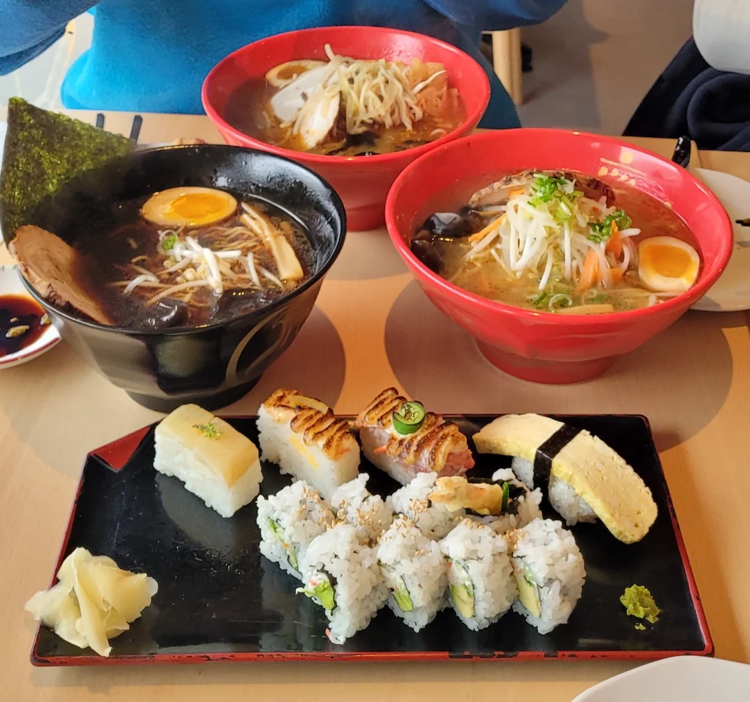 Ramen and Sushi Combo