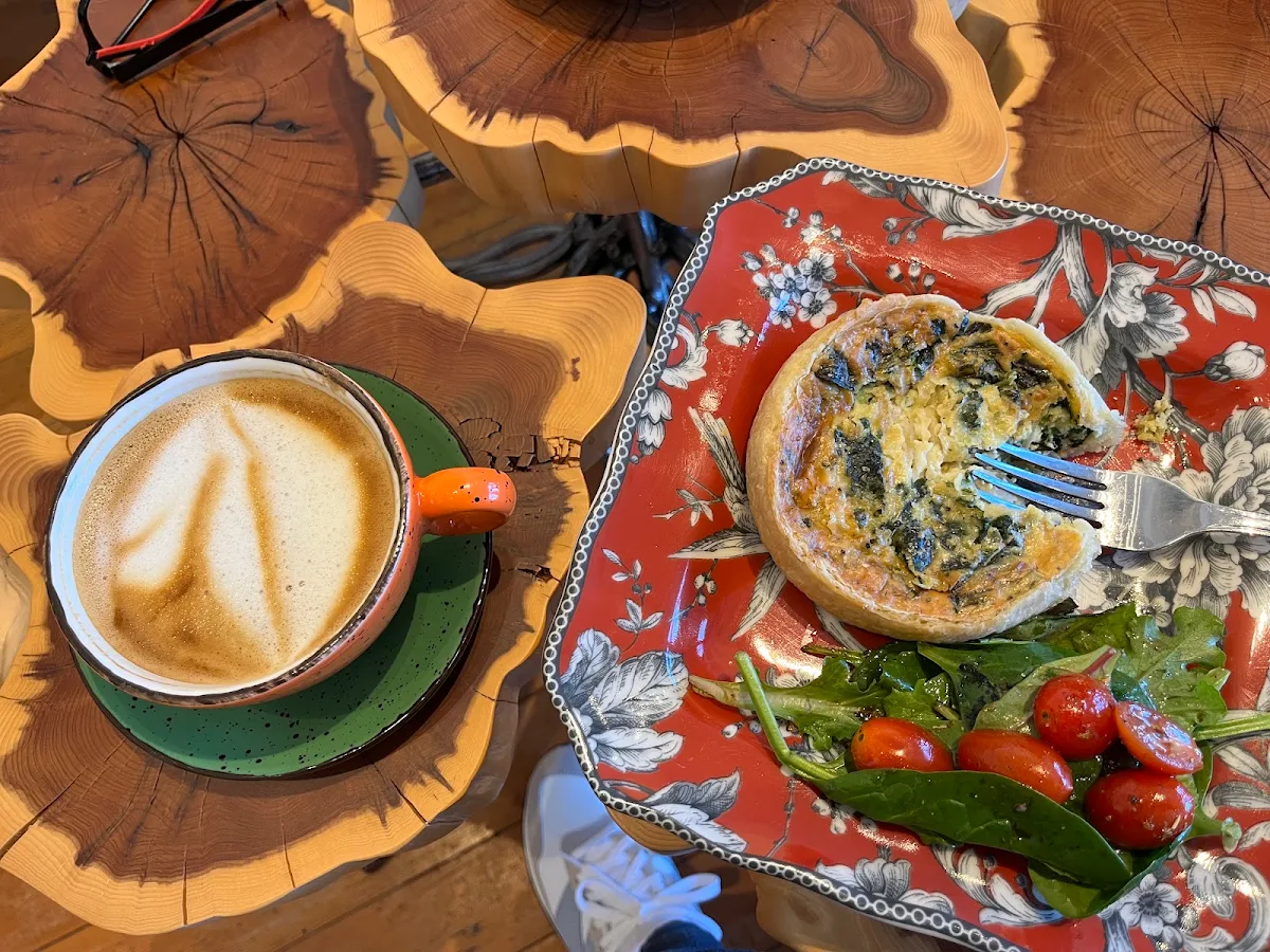 Latte & Spinach Quiche