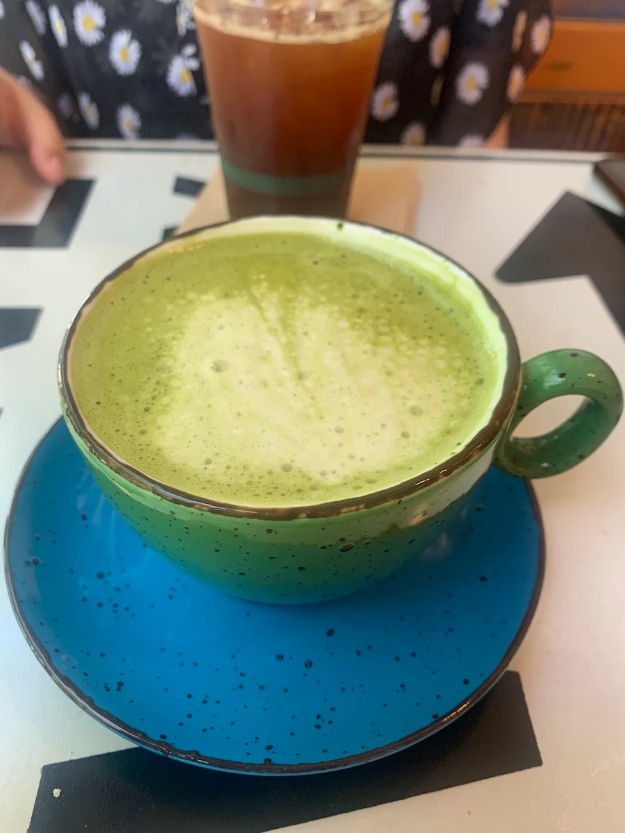 Matcha Latte with Almond Milk