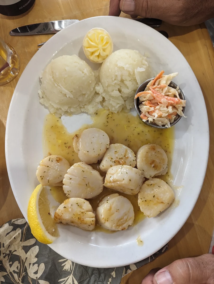 Pan Fried Scallop Platter