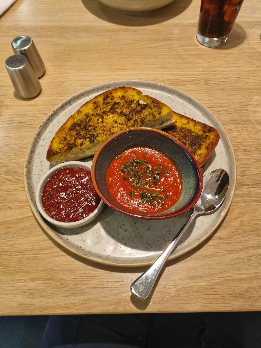 Grilled Cheese with Tomato Bisque