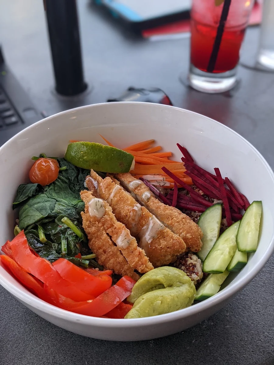Power Bowl with Breaded Chicken