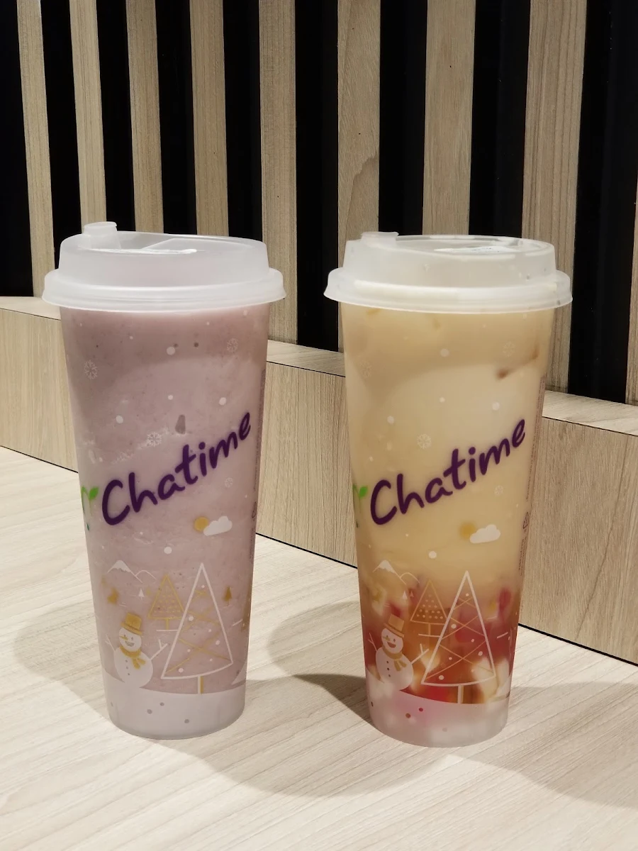 Taro Coconut Smoothie and Wintermelon Milk Tea with Rainbow Jelly