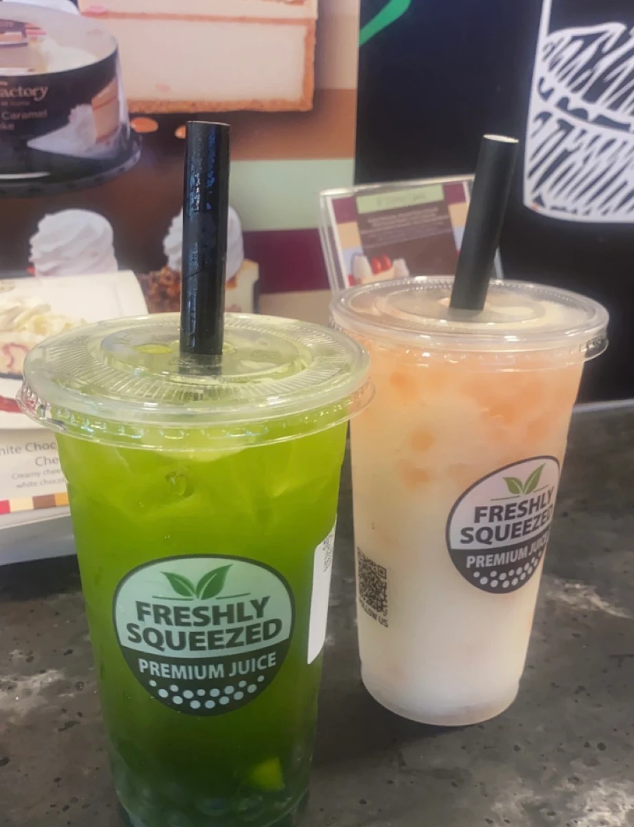 Passion Fruit Tea with Lychee Jelly