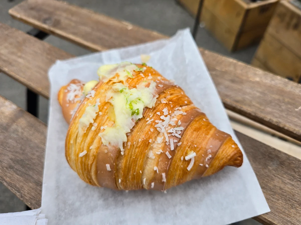 Key Lime and Coconut Croissant