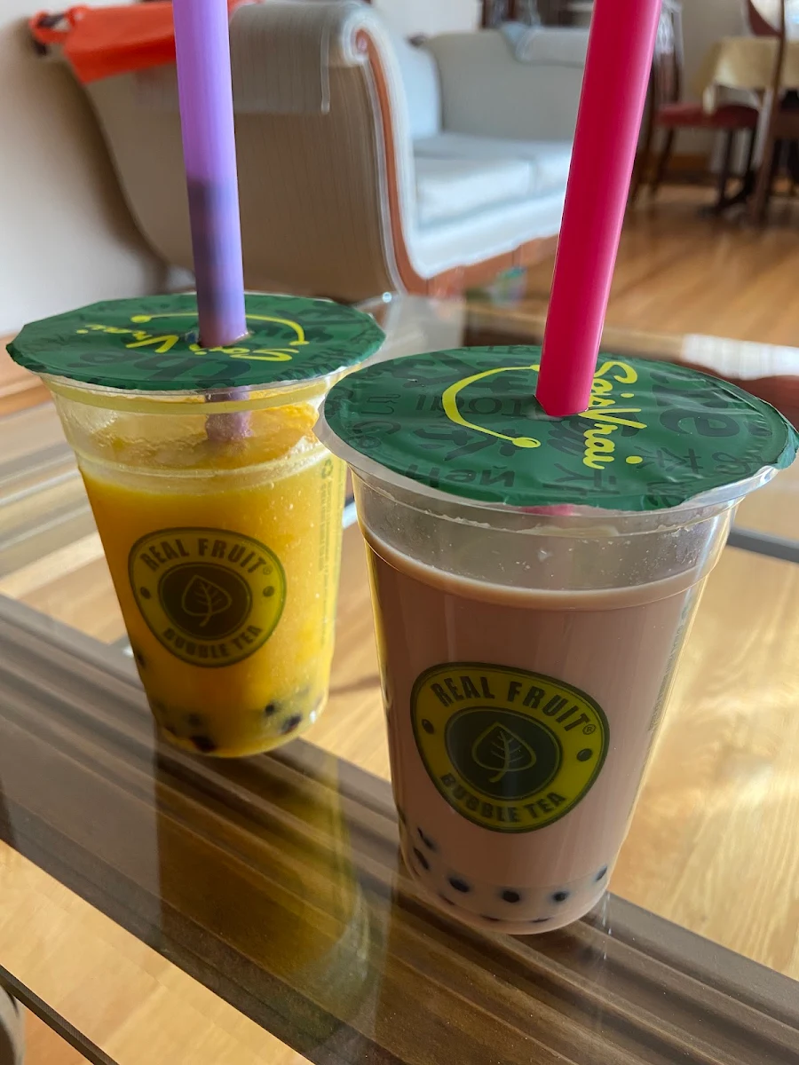 Mango Diamond and Milk Tea