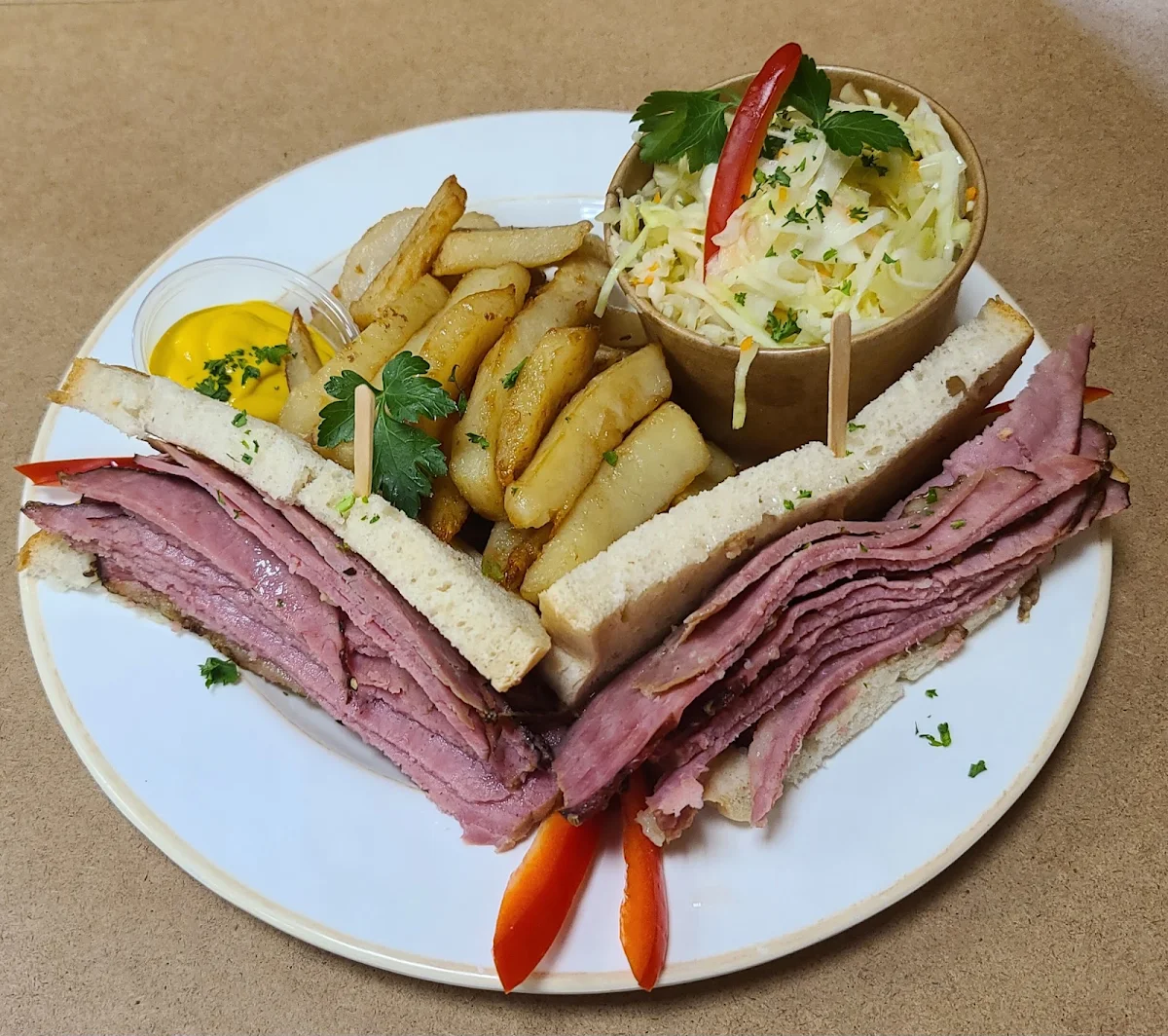 Assiette Viande Fumée Smoked Meat