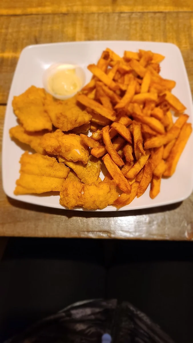 Battered Cod and Fries