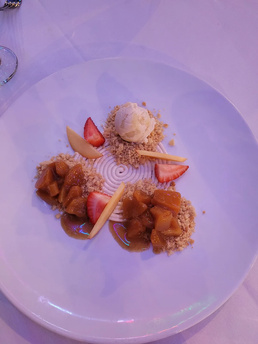 Deconstructed Peach Cobbler