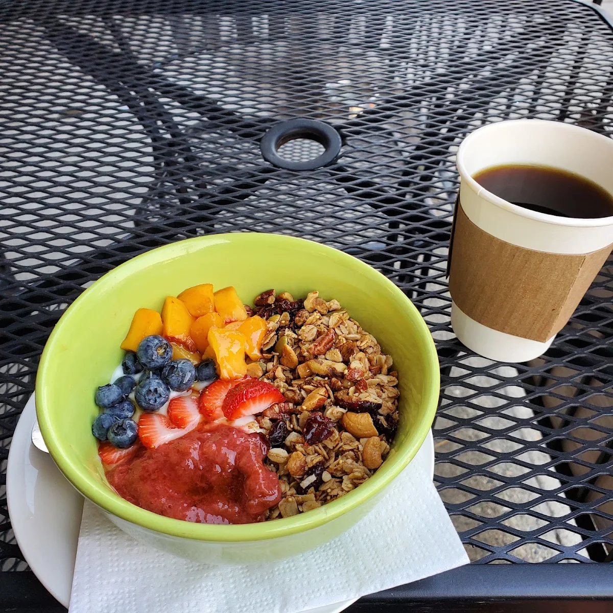 Yogurt with Fresh Fruit and Granola