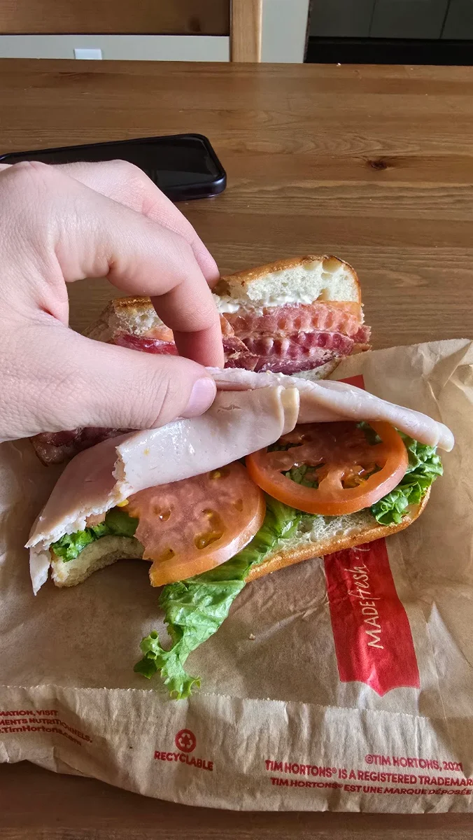 Turkey Bacon Club Sandwich