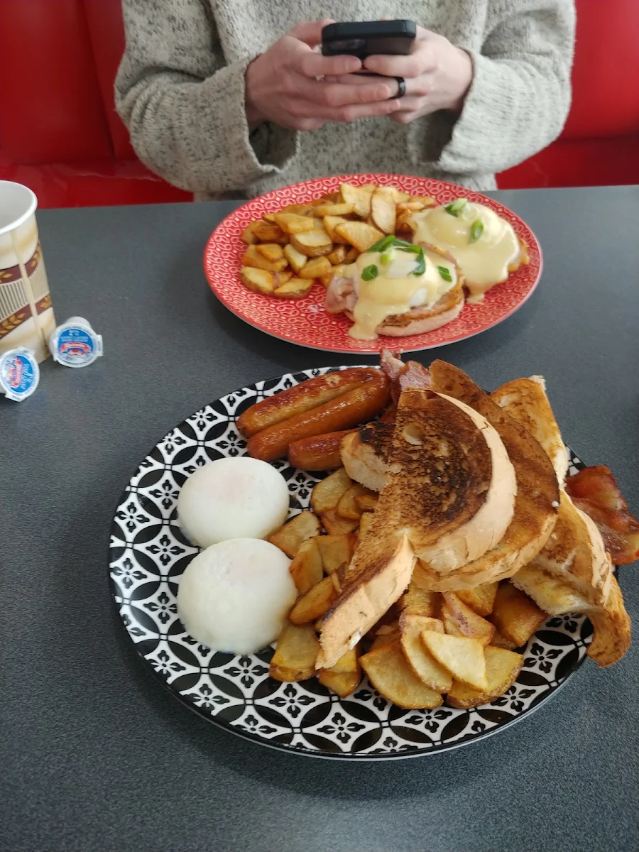 Eggs Benedict and a Standard Breakfast