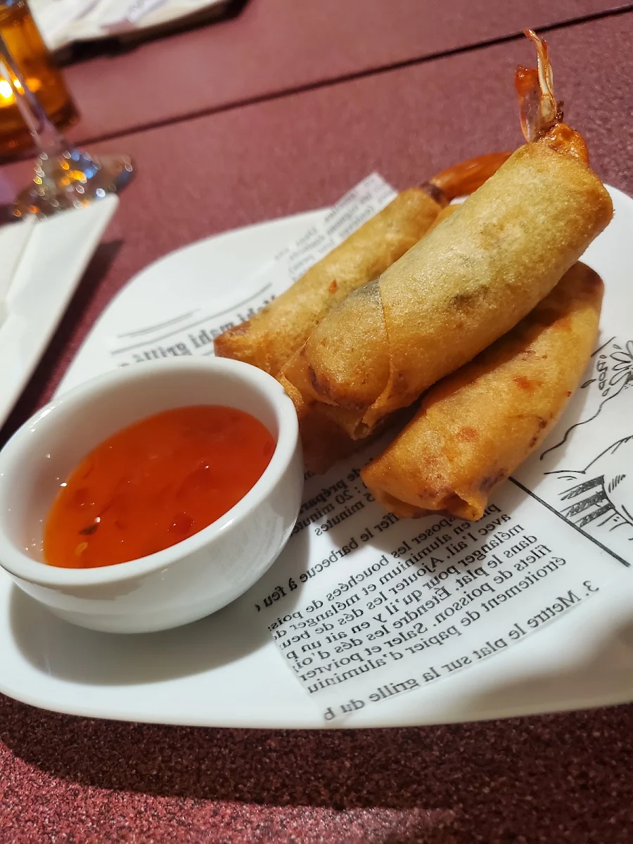 Rouleaux Aux Crevettes Et Basilic 8 Shrimp And Basil Rolls