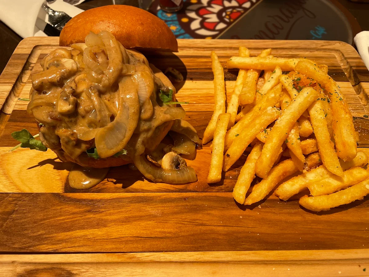 Mushroom Swiss Burger