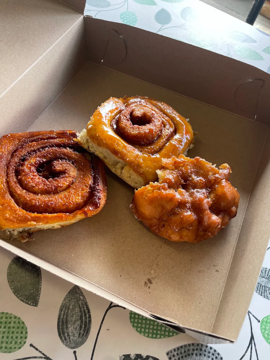 Cinnamon Rolls and Apple Fritter