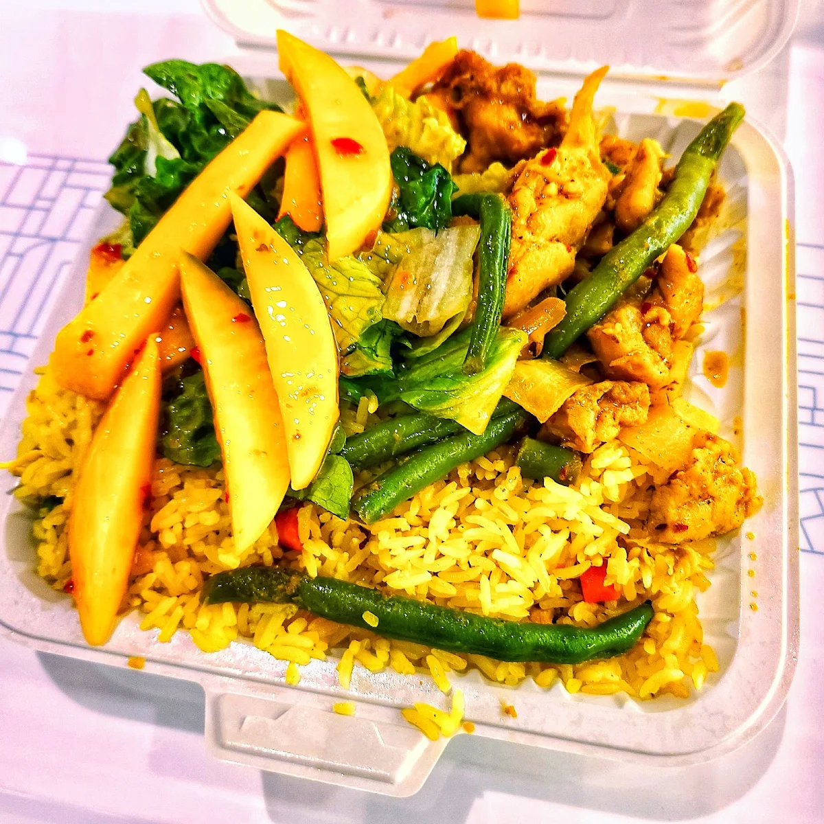 Malaysian Curry Chicken with Mango Salad