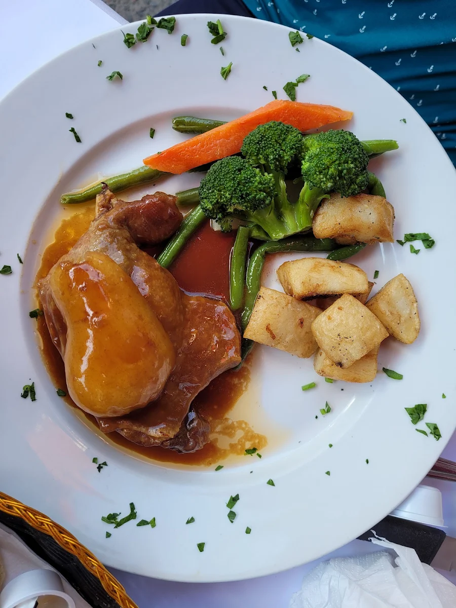 Duck Leg with Caramelized Pear